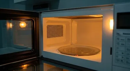 Replacing the cooktop lightbulb behind the metal grill of a microwave