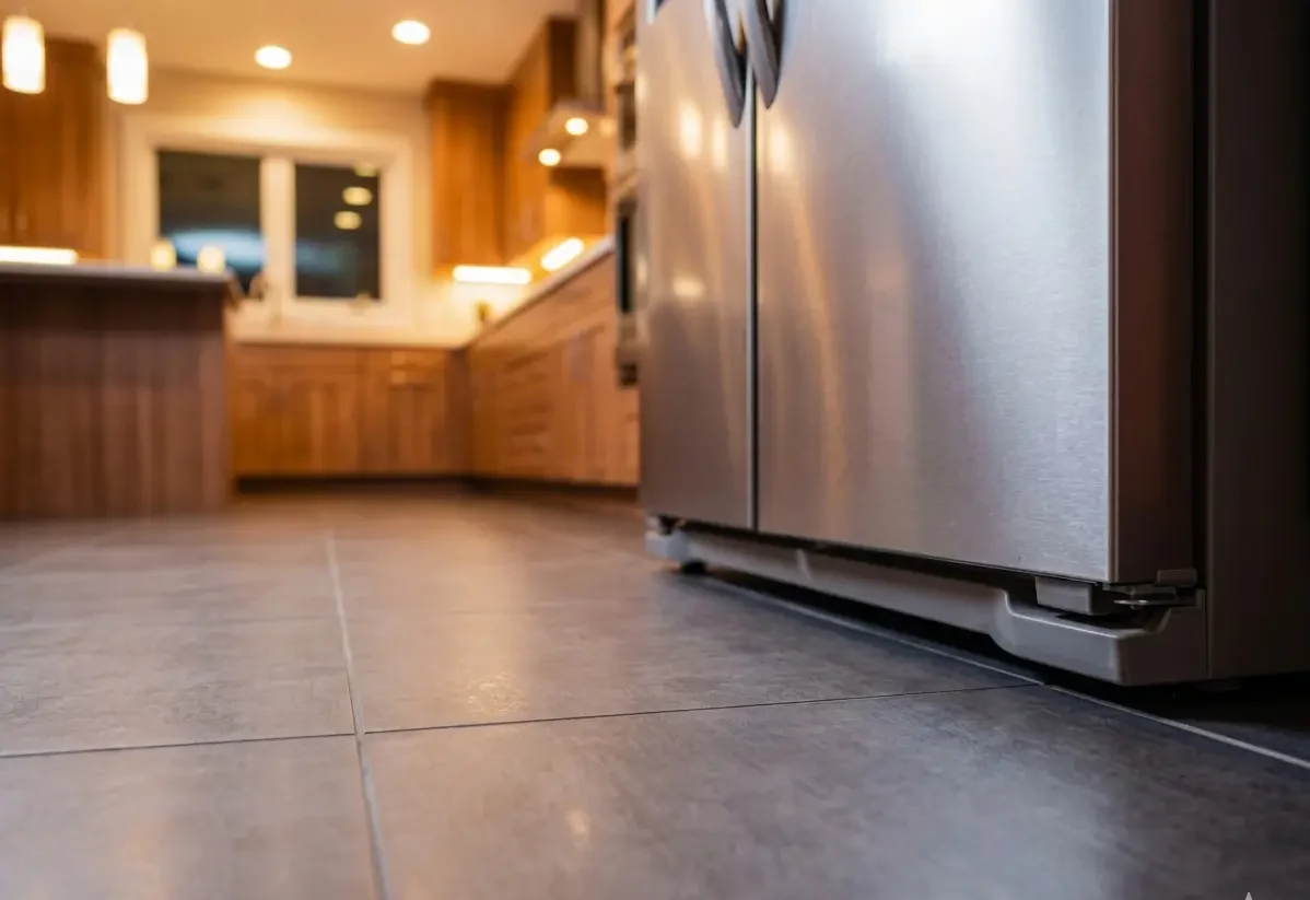 A clean and dry floor after a professional refrigerator repair in Abilene, TX.