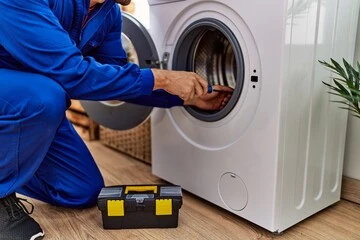 Washing machine restored to working order by Abilene appliance repair specialist.